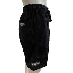 Bermuda Cyclone Veludo Preta Original 020515170 - comprar online