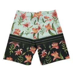 Bermuda Maresia Chicletinho Verde Floral 10422749 na internet