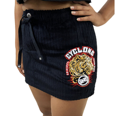 Saia Cyclone Bordado Preta ORIGINAL 130506790