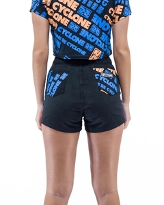 Short Cyclone Veludo Azul/Laranja ORIGINAL 110502431 - comprar online