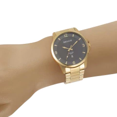 Relógio Seculus Dourado Long Life 20806GPSVDA2 na internet