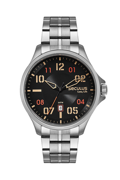 Relógio Seculus Masculino Prata 77201G0SVNA1