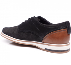Sapato Pegada Nobrick Preto-Pull Up Conhaque 125111-08 - comprar online