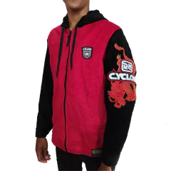 Jaqueta Cyclone Veludo Vermelha ORIGINAL 08050234