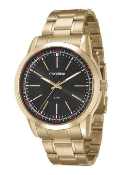 Relógio Mondaine Masculino Dourado 94985GPMVDE2