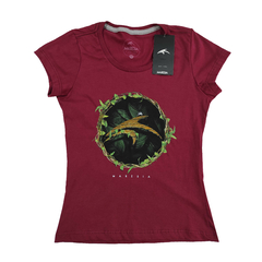 T-Shirt Maresia Feminina Bordô 13317328 - comprar online