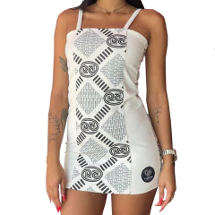 Vestido Cyclone Veludo Branco ORIGINAL 094002320 - comprar online