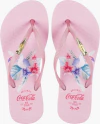 Chinelo Coca Cola Rosa Claro/Rose Metalizado CC4155