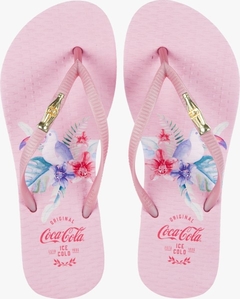 Chinelo Coca Cola Rosa Claro/Rose Metalizado CC4155