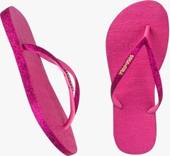 Chinelo Fem Coca Cola Glitter Rosa CC3445