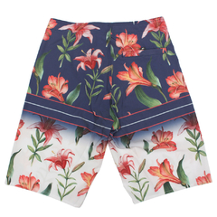 Bermuda Maresia Chicletinho Azul Marinho Floral 10422749 - comprar online