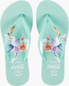 Chinelo Coca Cola Branco/Verde Claro CC4155