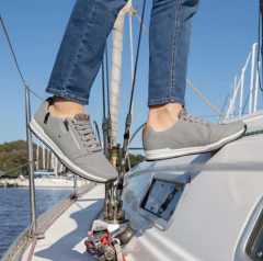 Sapatênis Pegada Nobuck Cinza-Stretch Camel 118410-08 na internet