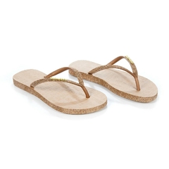 Chinelo Coca Cola Glitter Bege e Cobre CC3445 - comprar online