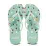 Chinelo Coca Cola Branco/Verde Claro CC4150
