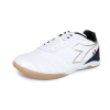 Chuteira Diadora Couro Branca e Dourada Futsal DFAF10002