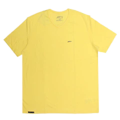 Camiseta UOT Sem Estampa Gola V Amarela MCM-4245