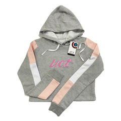 Moletom Feminino UOT Mescla Cinza Original FJA-0129