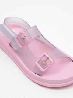 Sandália Petite Jolie Cake IN Translucido/Rosa PJ6409IN - Experimente modas Uot | Maresia | Kenner