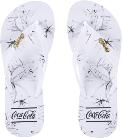 Chinelo Coca Cola Feminino Branco/Branco CC3741