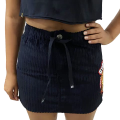 Saia Cyclone Bordado Preta ORIGINAL 130506790 na internet