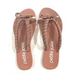 Chinelo Petite Jolie Noah II Rosa Antigo-Branca PJ6439