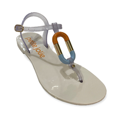 Sandália Petite Jolie Translucido-Snow PJ6900