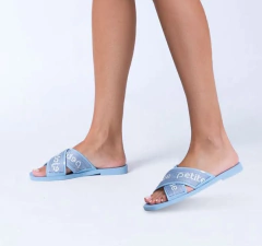 Chinelo Petite Jolie Vibe Jeans PJ6437 na internet