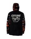 Jaqueta Cyclone Veludo Preto e Laranja ORIGINAL 080503670