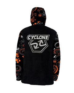 Jaqueta Cyclone Veludo Preto e Laranja ORIGINAL 080503670
