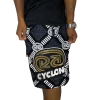 Bermuda Cyclone Veludo Preto e Branco Original 020515340
