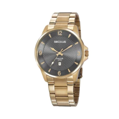 Relógio Seculus Dourado Long Life 20806GPSVDA2