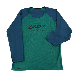 Camiseta UOT Manga Longa Verde Dupla Face MCL-0049 na internet