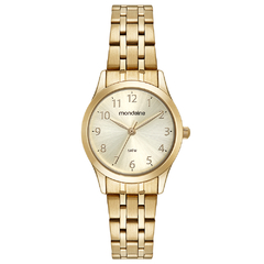 Relógio Mondaine Feminino Dourado 32608LPMKDE1K1 - comprar online
