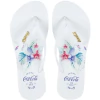 Chinelo Coca Cola Almada Branco CC4155