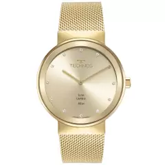 Relógio Technos Feminino Dourado Slim 1L22WM/1X