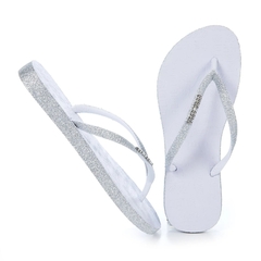 Chinelo Fem Coca Cola Glitter Branco CC3445 - comprar online