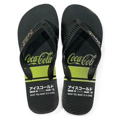 Chinelo Coca Cola Masculino Preto/Preto CC3924