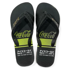 Chinelo Coca Cola Masculino Preto/Preto CC3924