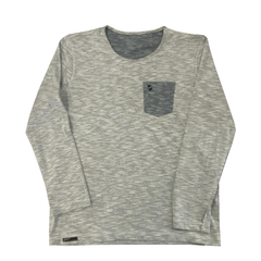 Camiseta UOT Manga Longa Cinza Dupla Face MCL-0065 - Experimente modas Uot | Maresia | Kenner