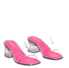 Tamanco Petite Jolie Lory Translucido e Pink Fluor PJ7049