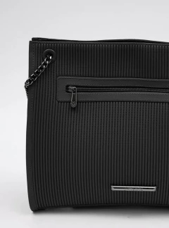 Bolsa Petite Jolie Olga Preto/Grafite PJ10072 - loja online