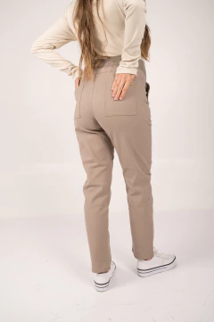 Pantalon Maternal Monaco Beige - tienda online