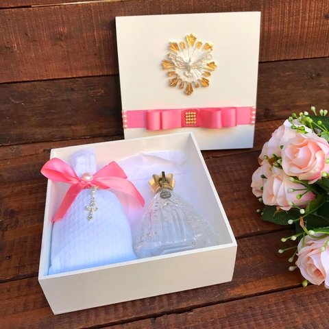 Caixa Afilhada com Frasco Nossa Senhora