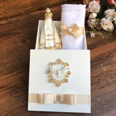 Caixa anúncio com toalha