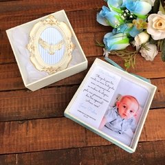 Caixa Batizado com Mini Quadro - Mãe de Primeira Store