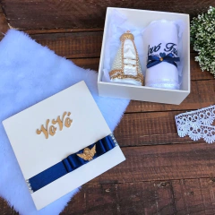 Caixa batizado vovó azul - Mãe de Primeira Store