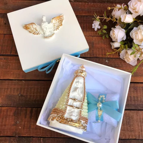 Caixa Afilhado com Nossa Senhora