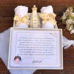 Caixa Convite com Toalhas Bordadas - Mãe de Primeira Store