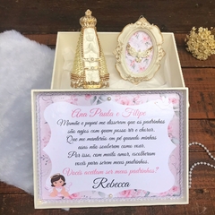 Caixa convite padrinhos rosa - comprar online